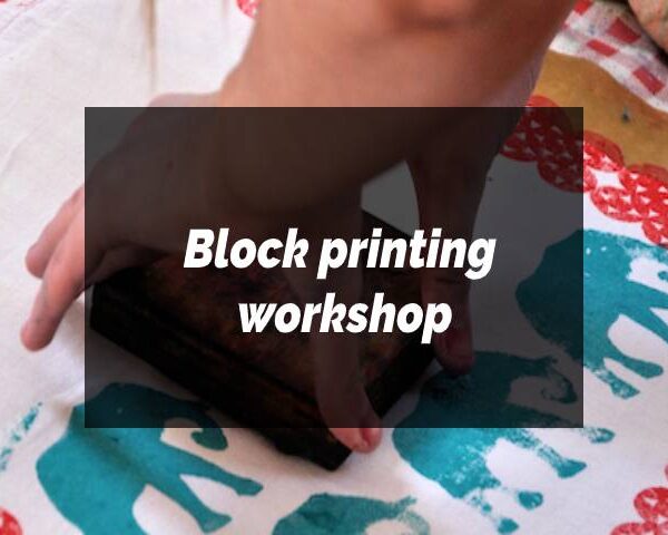 Block printing workshop in Jaipur